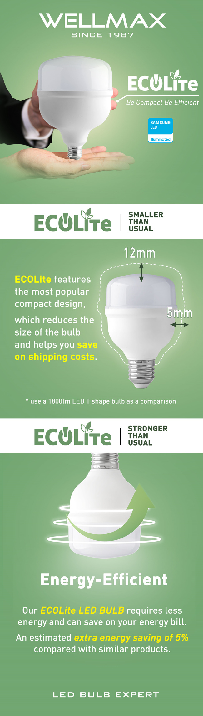 ECOLite LED T Bulb