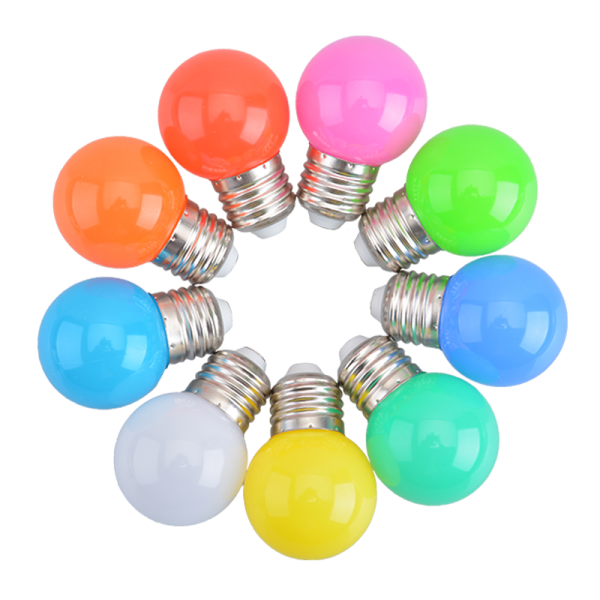 LED Color Bulb G45