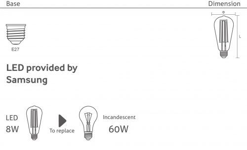 LED Filament Bulb ST64