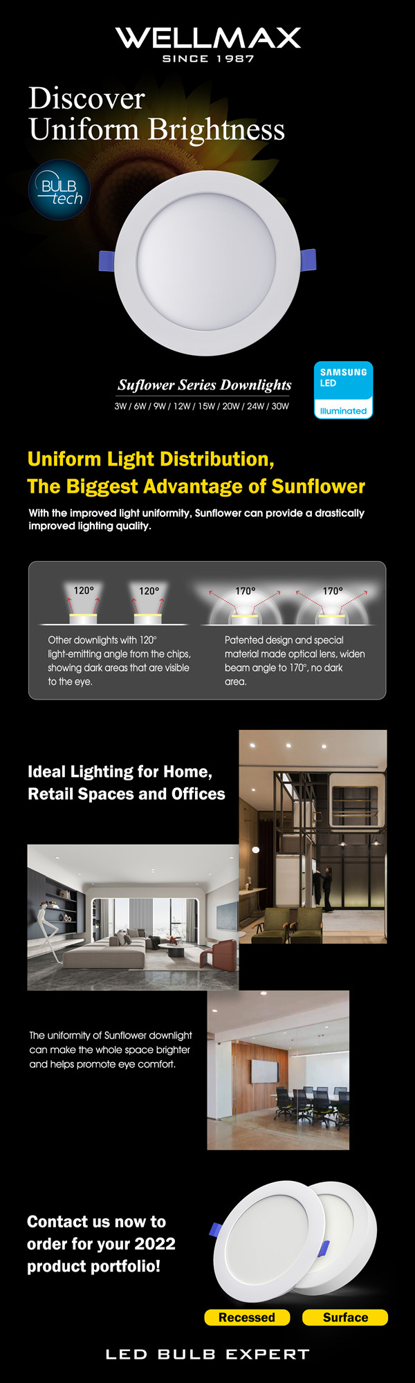 Sunflower LED Downlight