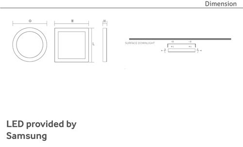 Surface LED Aluminum Downlight