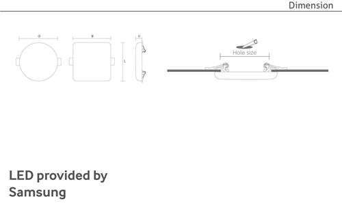 WeFit Series LED Downlight