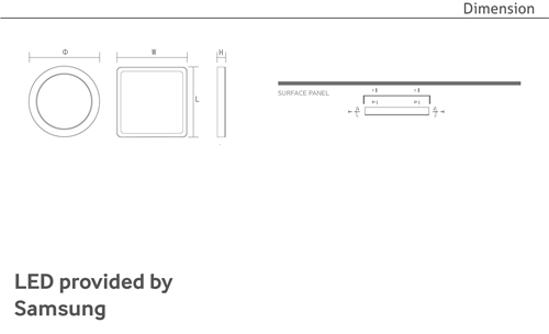 WeMet Series Surface LED Downlight